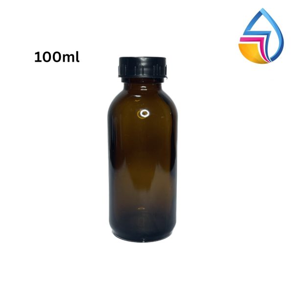 Amber Brown Glass Bottle - Image 11