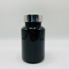 150ml - Black Glossy Bottle with Metallic Silver Cap - Image 2