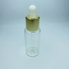 Transparent Cylinder Glass Gold Lid Dropper - Image 4