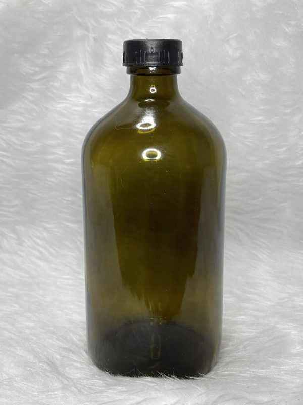 Amber Brown Glass Bottle - Image 14