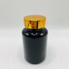 150ml - Black Glossy Bottle with Metallic Gold Cap