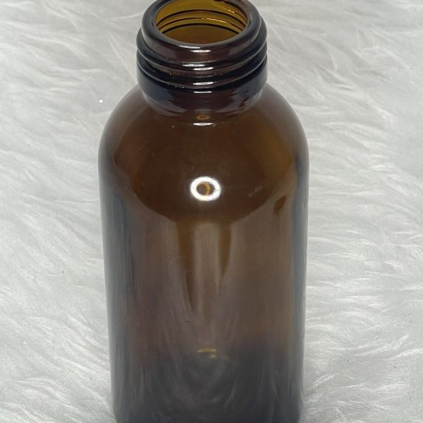 Amber Brown Glass Bottle