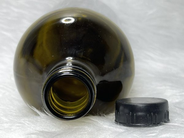 Amber Brown Glass Bottle - Image 13