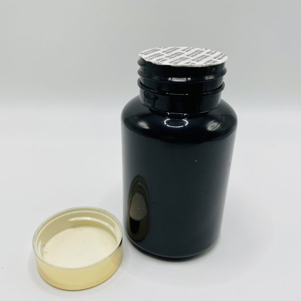 150ml - Black Glossy Bottle with Light Gold Cap - Image 5