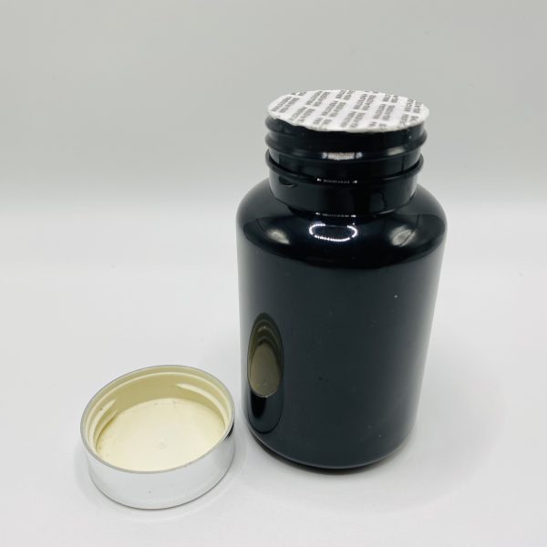 150ml - Black Glossy Bottle with Metallic Silver Cap - Image 3