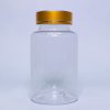 150ml - Transparent Bottle with Gold Linear Cap