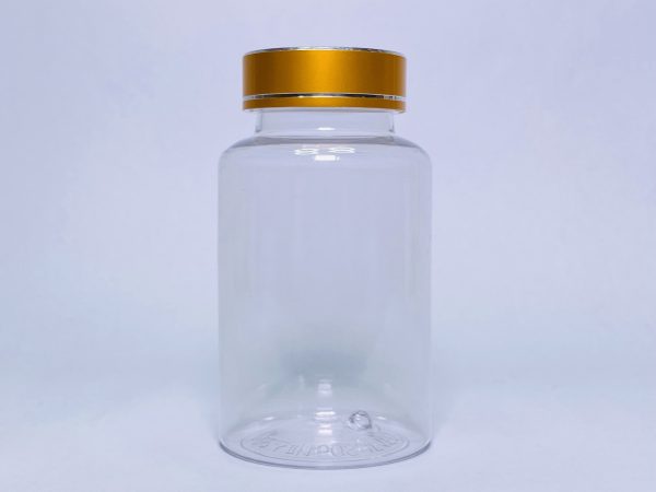 150ml - Transparent Bottle with Gold Linear Cap