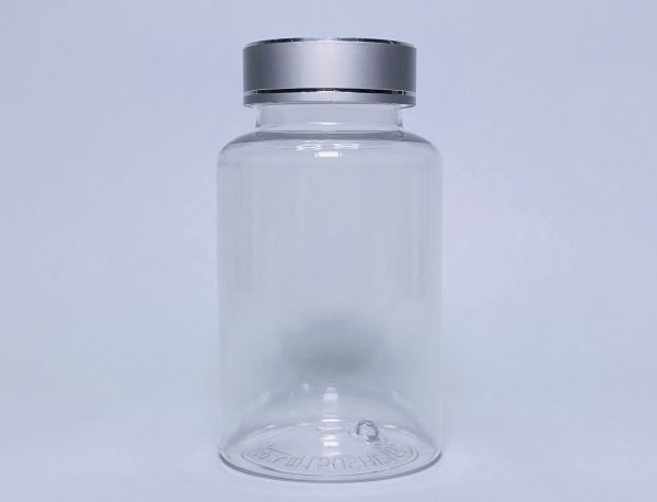 150ml - Transparent Bottle with Silver Linear Cap