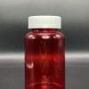 250ml - Transparent Red Bottle with Push & Turn Cap