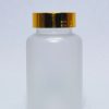 150ml - Frosted Matte Bottle with Metallic Gold Cap