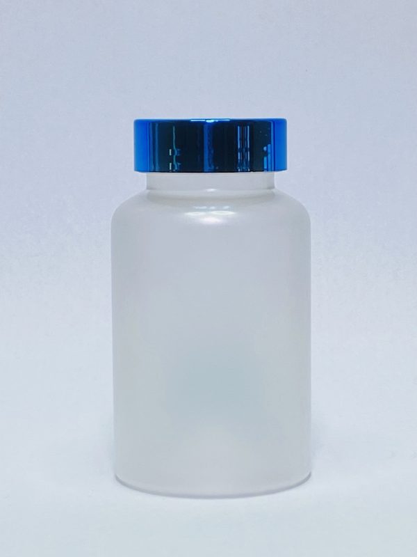 150ml - Frosted Matte Bottle with Metallic Blue Cap