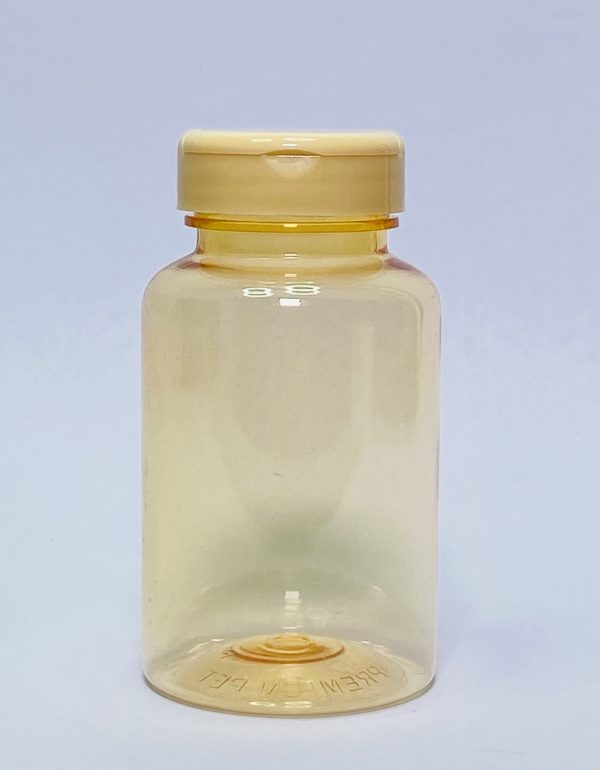 150ml - Transparent Orange Yellow Flip Cap Bottle