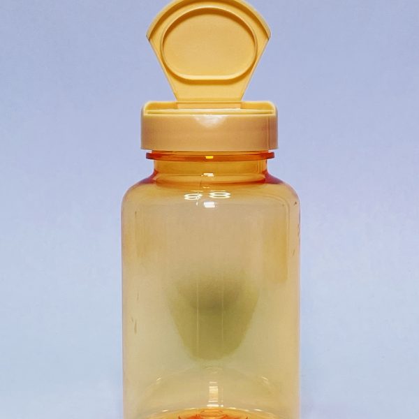 150ml – Transparent Orange Flip Cap Bottle