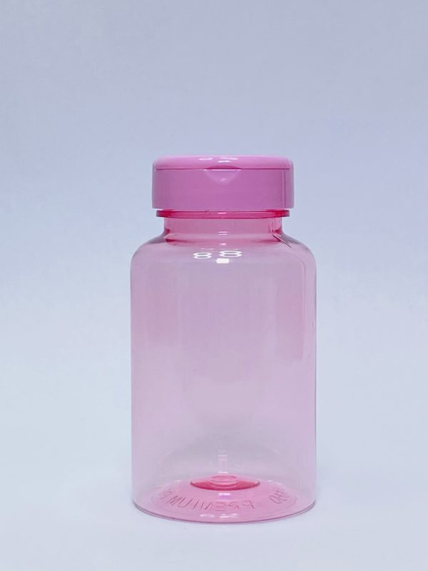 150ml - Transparent Pink Flip Cap Bottle