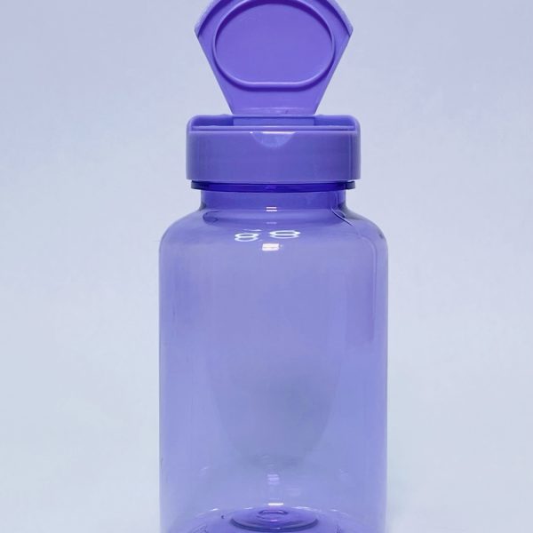 150ml – Transparent Purple Flip Cap Bottle