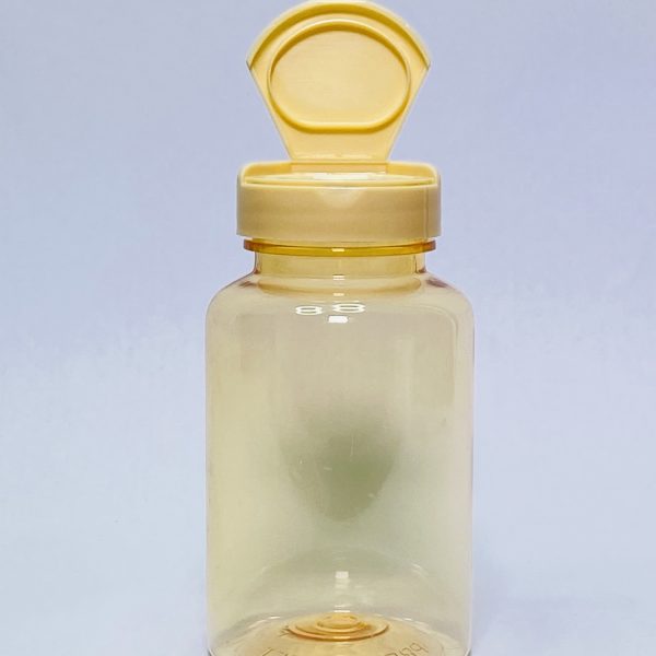 150ml – Transparent Orange Yellow Flip Cap Bottle