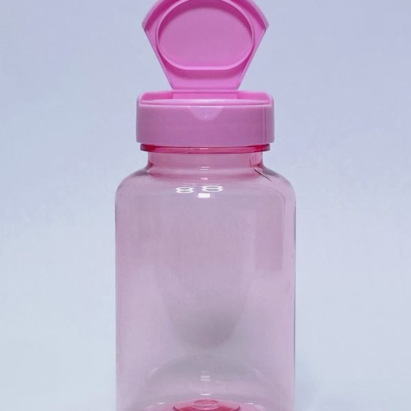 150ml – Transparent Pink Flip Cap Bottle