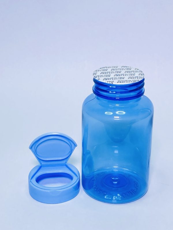 150ml - Transparent Blue Flip Cap Bottle - Image 3