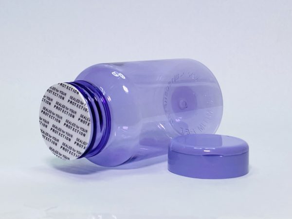 150ml - Transparent Purple Flip Cap Bottle - Image 4