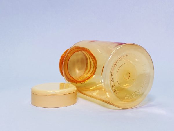 150ml - Transparent Orange Flip Cap Bottle - Image 5