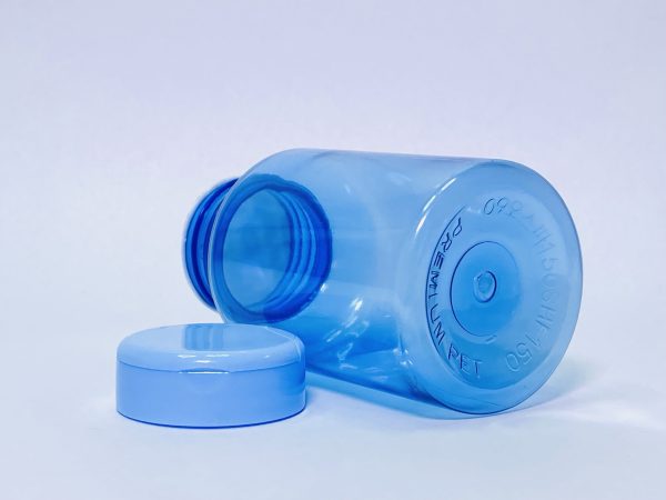 150ml - Transparent Blue Flip Cap Bottle - Image 5