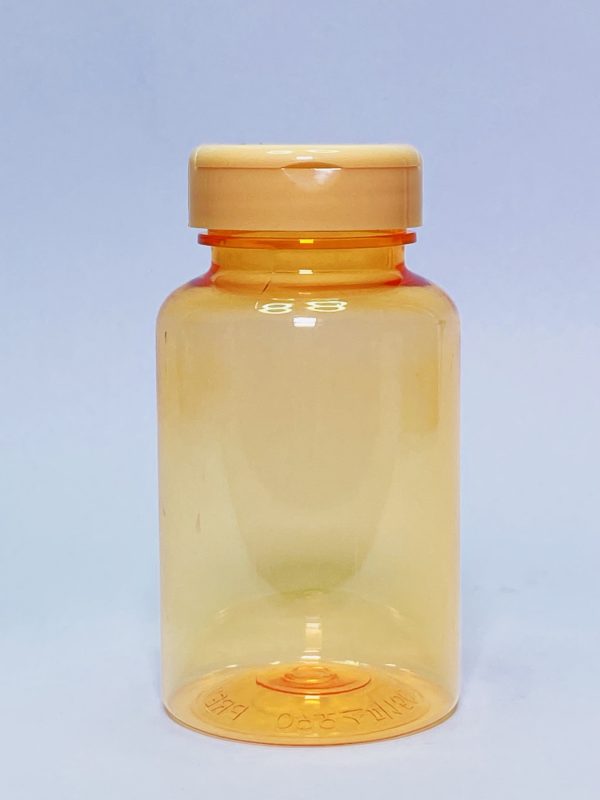 150ml - Transparent Orange Flip Cap Bottle