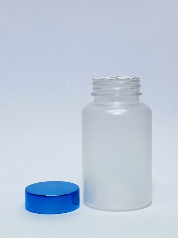 150ml - Frosted Matte Bottle with Metallic Blue Cap - Image 2