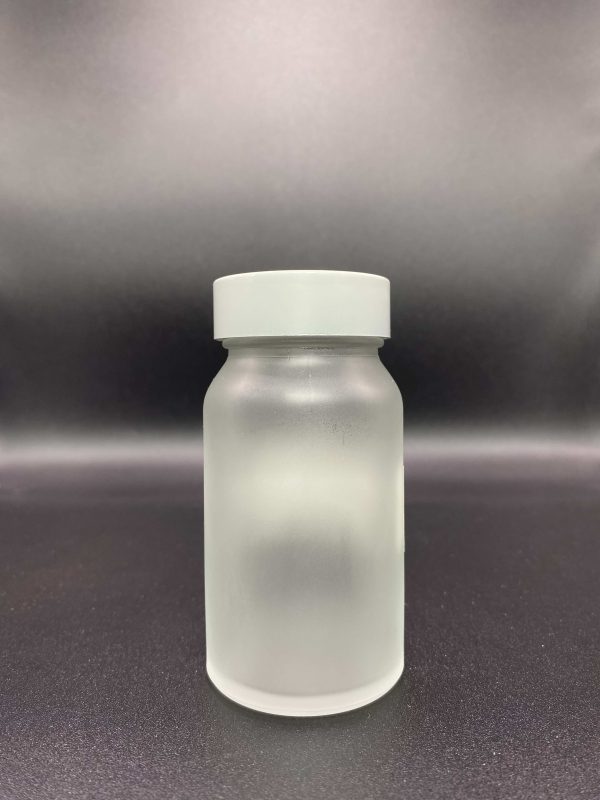 100ml - Frosted Glass Clear Bottle