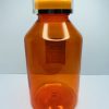 300ml - Transparent Orange with Silver Line Cap