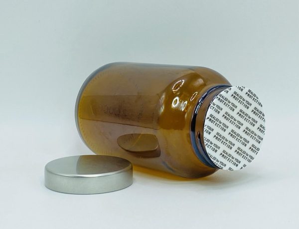 200ml - Light Amber Glass with Aluminum Cap - Image 2