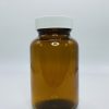 120ml - Light Amber Glass with White Screw Cap