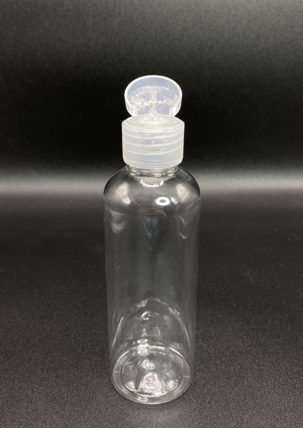 100ml - Clear Flip Top Bottle - Image 2