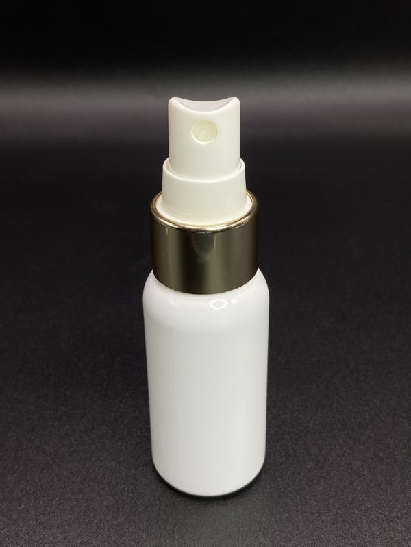 30ml - Slim Opaque White Gold Spray Bottle - Image 2