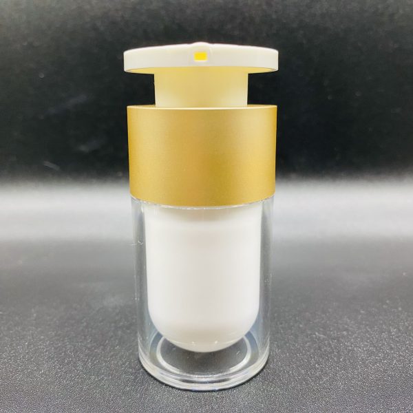 30ml - Acrylic Airless Pump Bottle Matte Gold