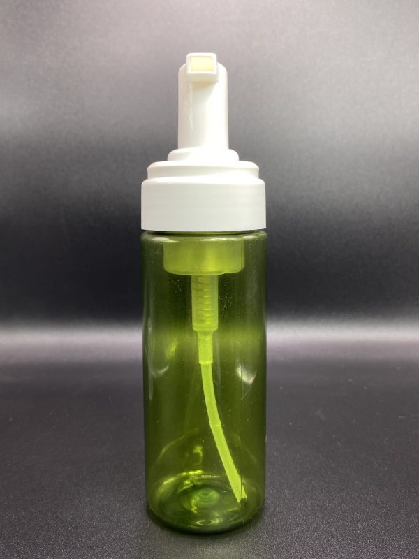 180ml - Transparent Green Foam Pump Bottle - Image 2