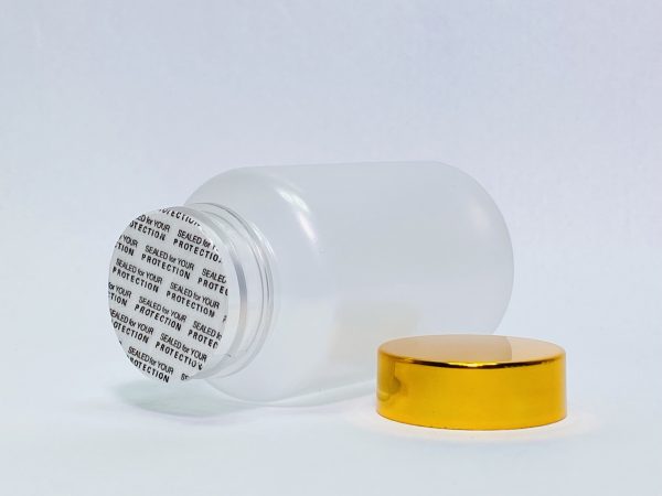 150ml - Frosted Matte Bottle with Metallic Gold Cap - Image 3