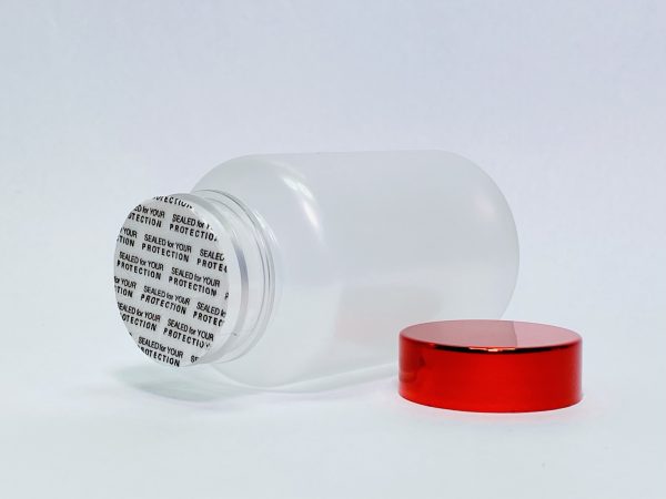 150ml - Frosted Matte Bottle with Metallic Red Cap - Image 3