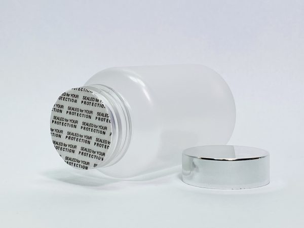 150ml - Frosted Matte Bottle with Metallic Silver Cap - Image 3