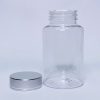 150ml - Transparent Bottle with Silver Linear Cap - Image 2