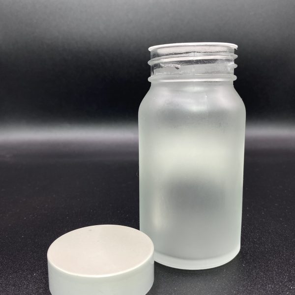 100ml – Frosted Glass Clear Bottle