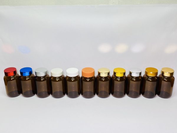 120ml - Light Amber Glass with Mix & Match Caps - Image 4