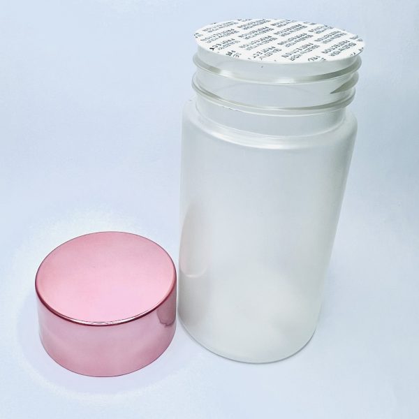 120ml – Frosted Matte Bottle with Rose Gold Cap