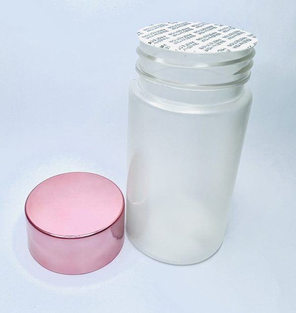 120ml - Frosted Matte Bottle with Rose Gold Cap - Image 2