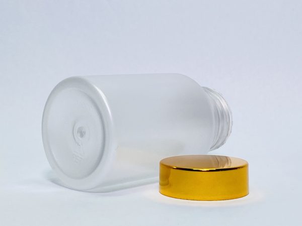 150ml - Frosted Matte Bottle with Metallic Gold Cap - Image 4