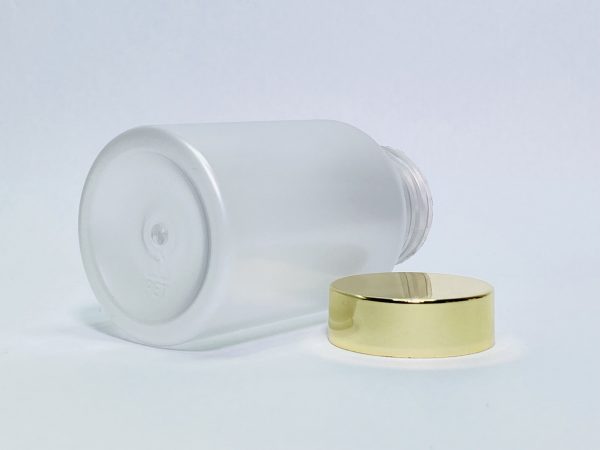 150ml - Frosted Matte Bottle with Light Gold Cap - Image 4