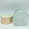 120ml - Frosted Glass MET Bottle with Light Blue Cap - Image 4