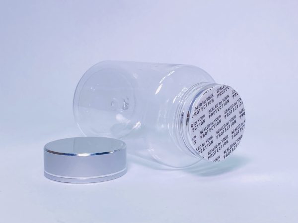 150ml - Transparent Bottle with Silver Linear Cap - Image 3