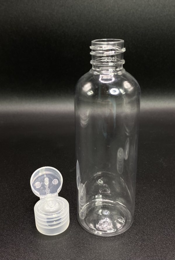 100ml - Clear Flip Top Bottle - Image 4