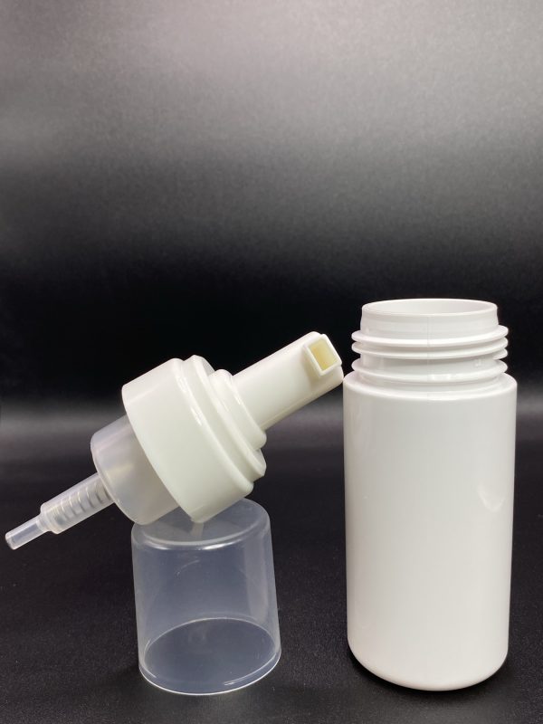 100ml - Foam Pump White Bottle - Image 4