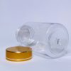 150ml - Transparent Bottle with Gold Linear Cap - Image 4
